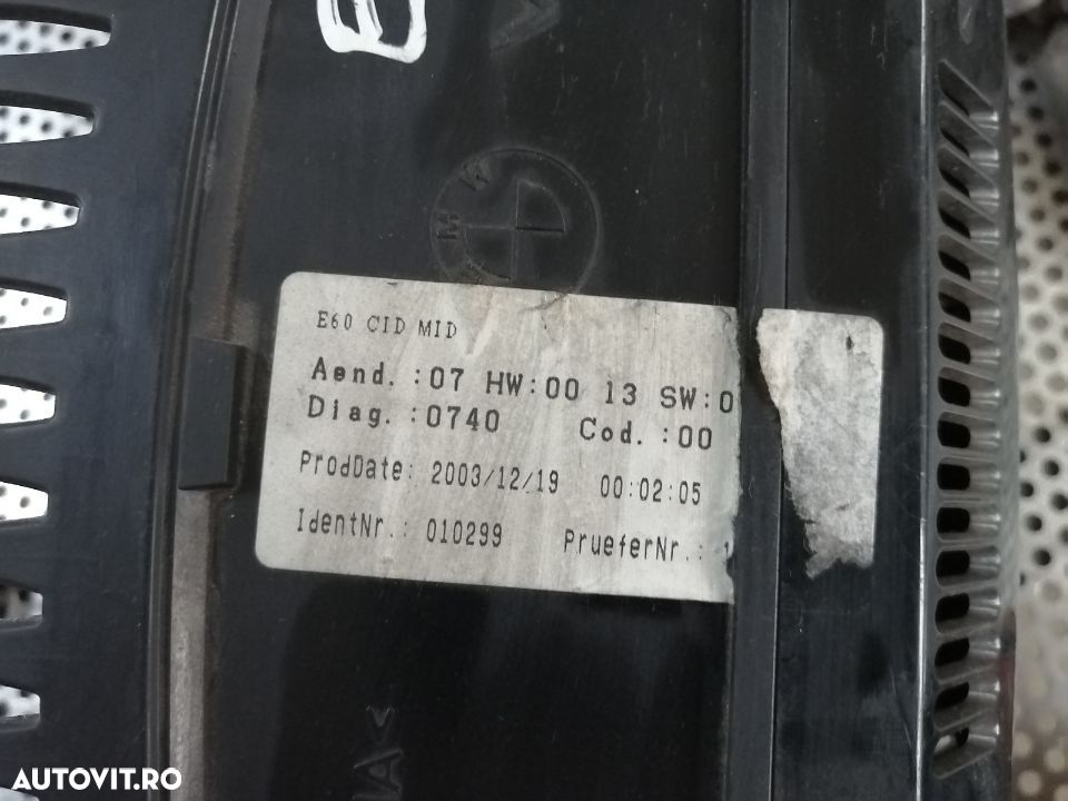 Display Navigatie Bmw E60 E61 6,5 Livram Oriunde - 6