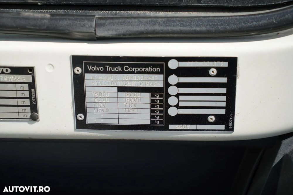 Volvo FL 280 / 4X2 / CAROSERIE 7,3 M / HYVA DRIVE / PILOT / FURCĂ PENTRU PALEȚI / ROTATOR / EURO 6 - 36