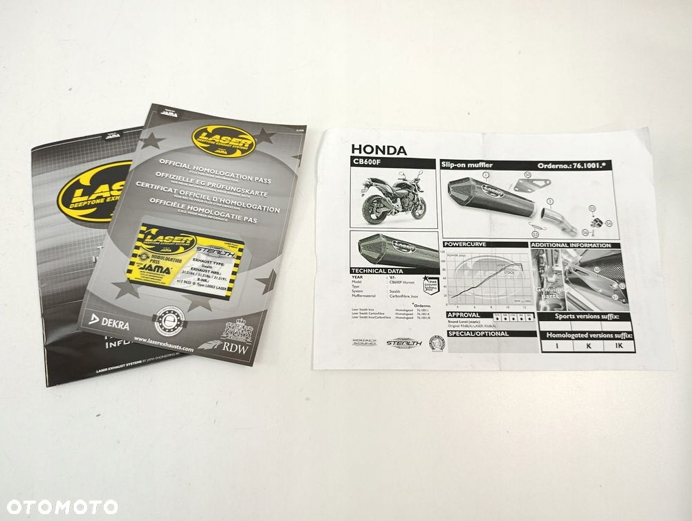 HONDA HORNET 600 PC41 KOLEKTOR WYDECHOWY SPORTOWY LASER DOLOT - 4