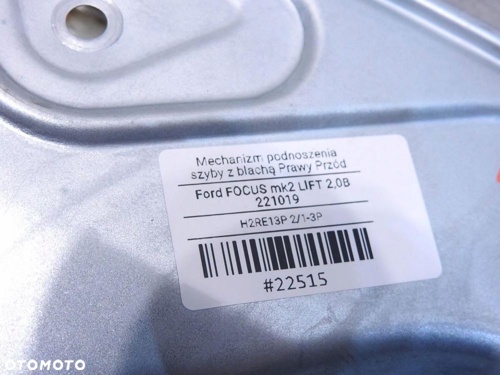 PODNOŚNIK SZYBY PRAWY PRZÓD FORD FOCUS MK2 LIFT - 10