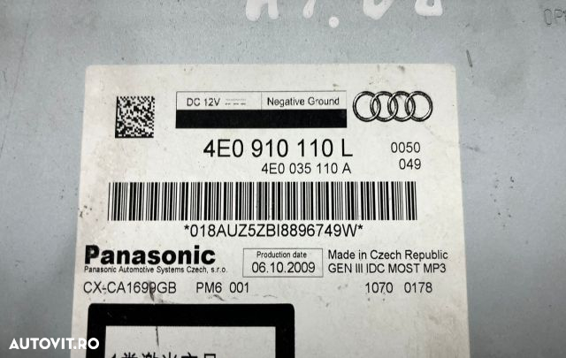 Magazie CD 4E0910110L Audi A5 8T [2007 - 2011] - 3
