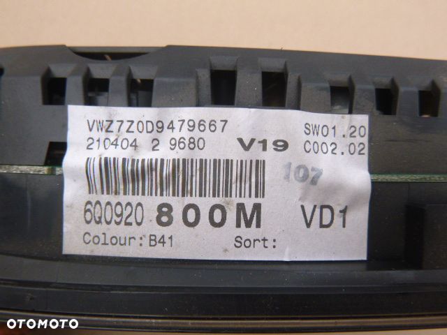 ZESTAW STARTOWY STACYJKA KOMPUTER IMMOBILIZER LICZNIK VOLKSWAGEN POLO 9N 1.4 TDI - 15