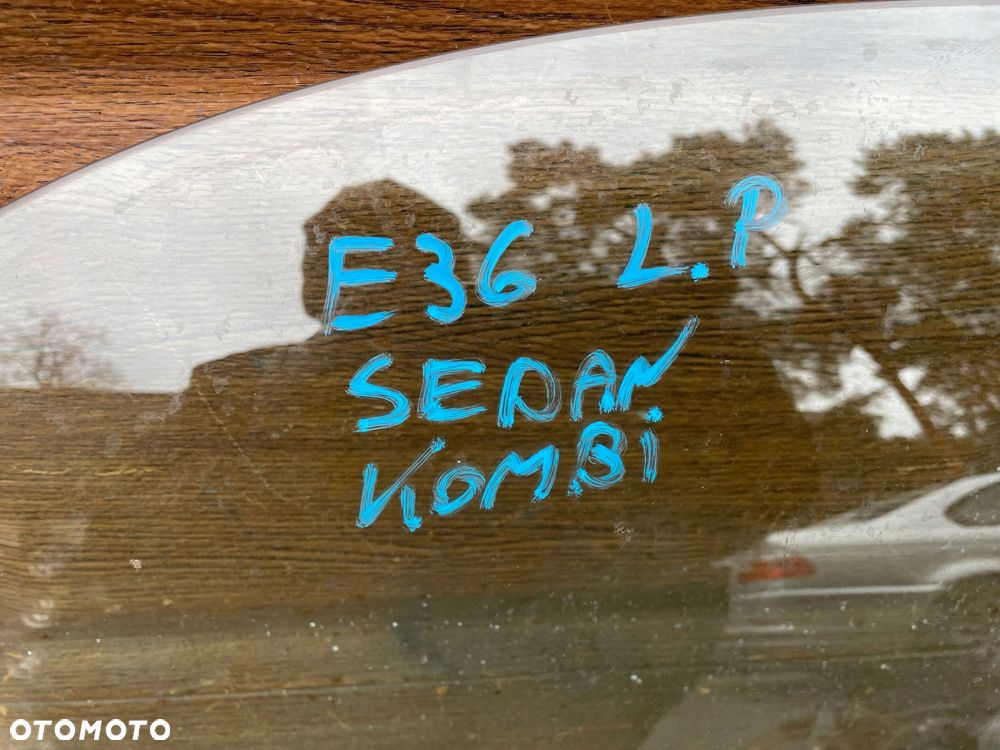 szyba lewa przód z drzwi bmw e36 sedan kombi oe bmw - 2