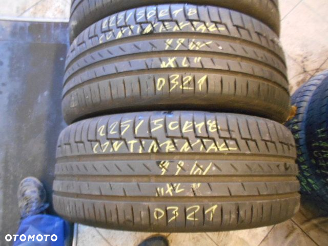 Opony 225/50r18 continental premium contact 6 7mm lato komplet - 2
