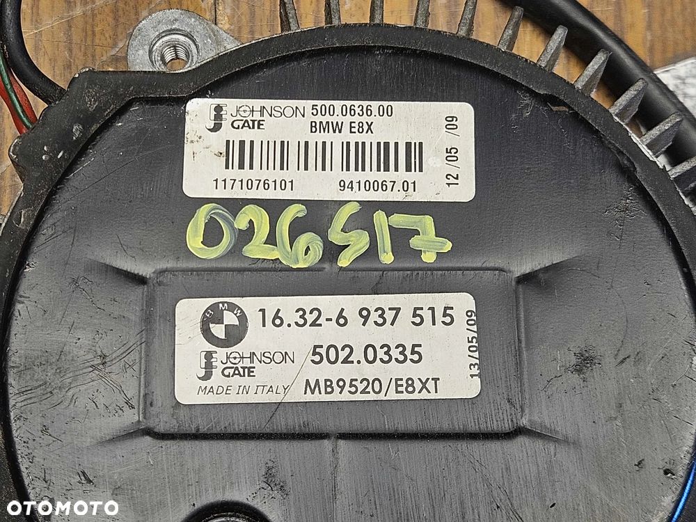 Wentylator 6937515 Silnik Wiatrak Chlodnicy Kabel Wtyczka BMW 1 3 5 E81 E87 E90 E91 E92 E60 - 2