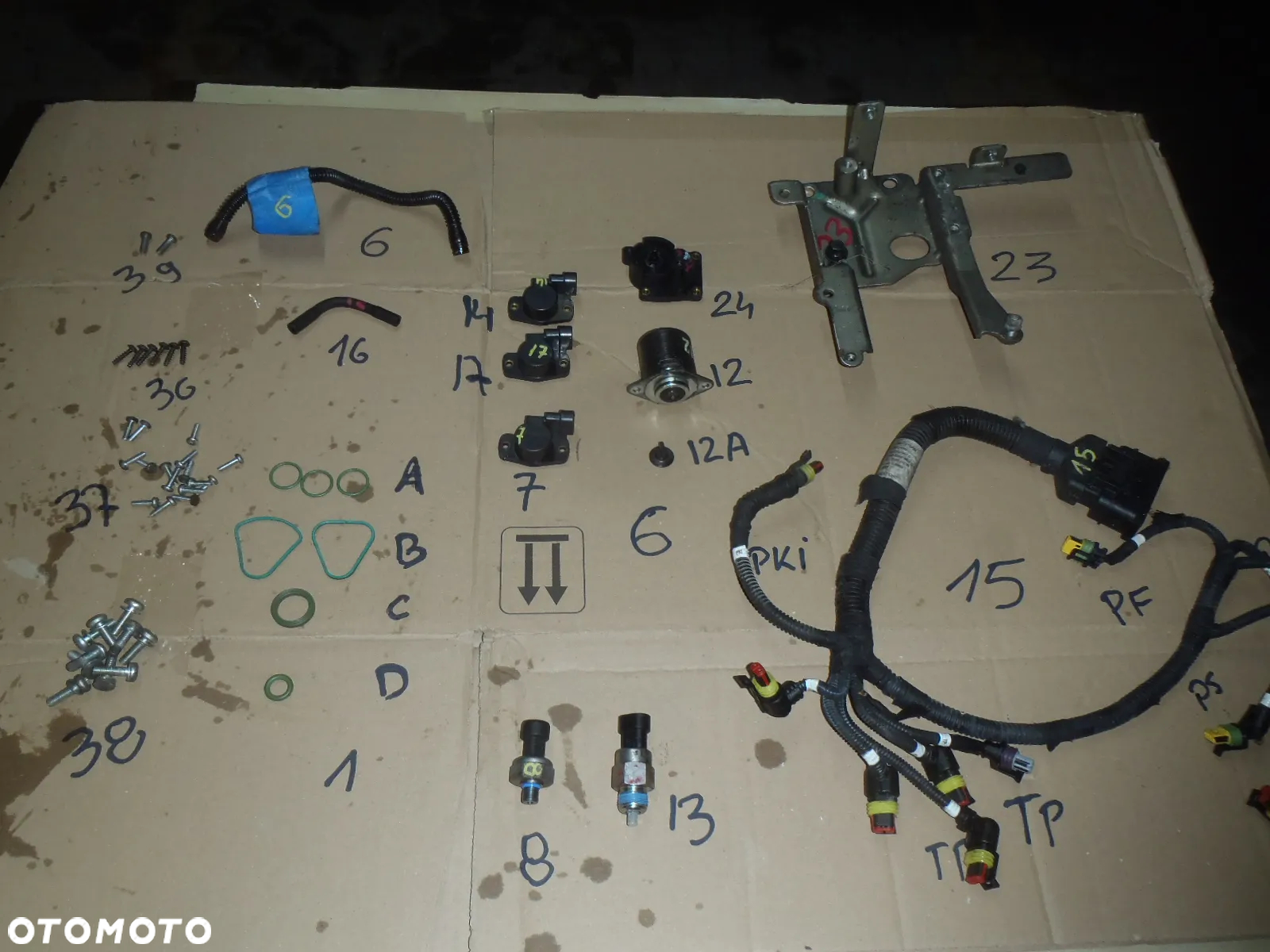 uszczelka oring śruba przewód skrzynia automat Selespeed Dualogic Robot Automat Fiat Panda 500 Grande Punto Evo Doblo Qubo Fiorino idea ducato automat - 2