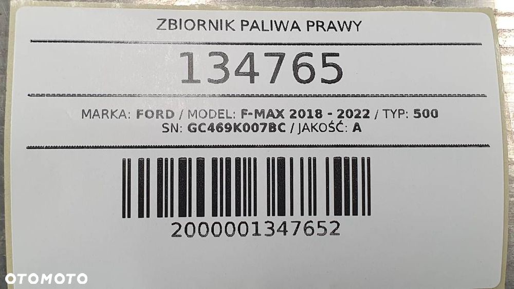 ZBIORNIK PALIWA PRAWY FORD F-MAX 500 600 LITRÓW GC469K007BC ORYGINAŁ - 11