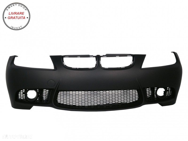 Bara Fata cu grile centrale BMW Seria 3 E90 Sedan E91 Touring (2004-2008) Non LCI - livrare gratuita - 2