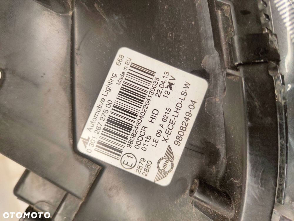mini cooper countryman r60 xenon przód strona lewa 9808249 - 9