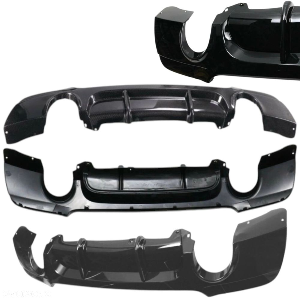 Dyfuzor BMW E92 E93 2005-2013 M3 Performance czarny połysk dyfuzor zderzaka - 3