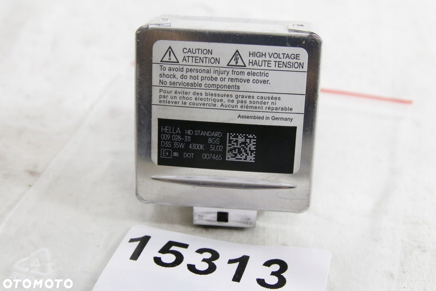 Żarówka Żarnik Palnik Xenon Używany Oryginał Hella Hid Standard D3s 35w - 2