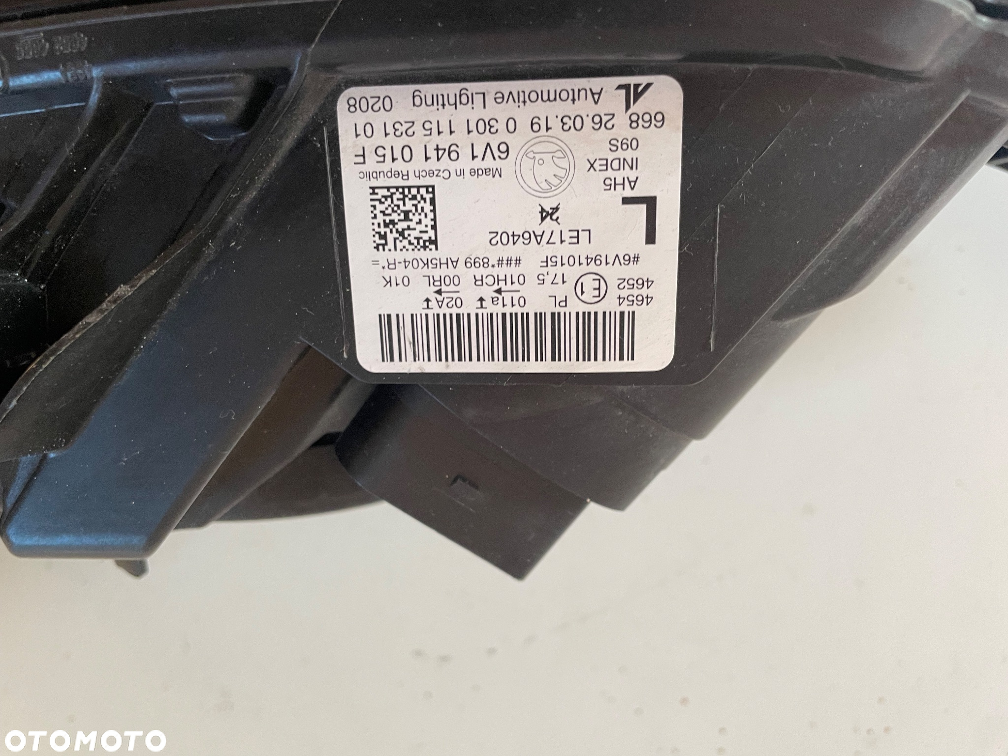Lampa reflektor lewa przednia przód Skoda Fabia III LED XENON 6V1015E - 4