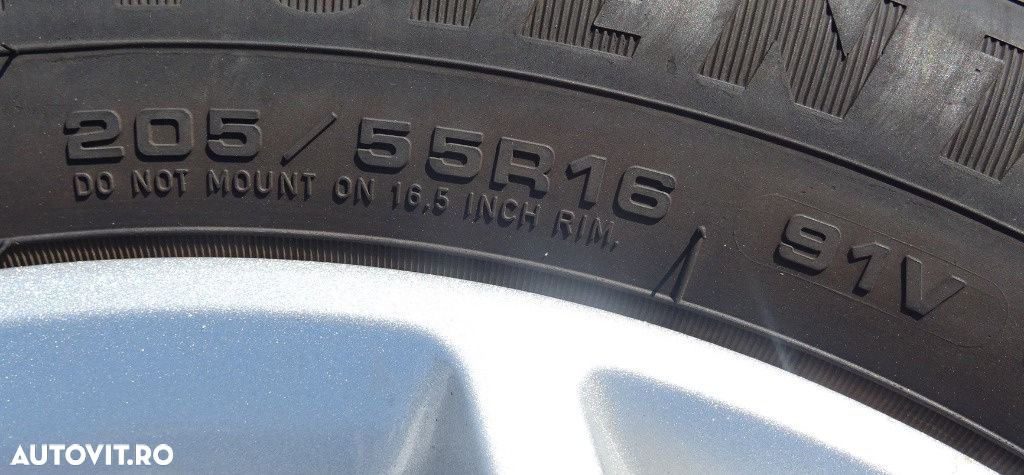 Jante aliaj Opel Astra H R16 6.5Jx16H2 ET37 cu cauciuc 205/55 R16 - 4