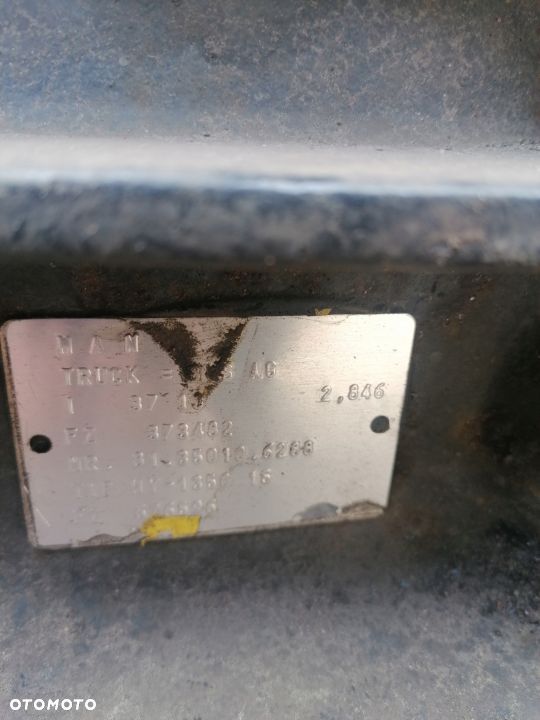 Tylny most MAN TGX 2012r, p. 2,84 - 2