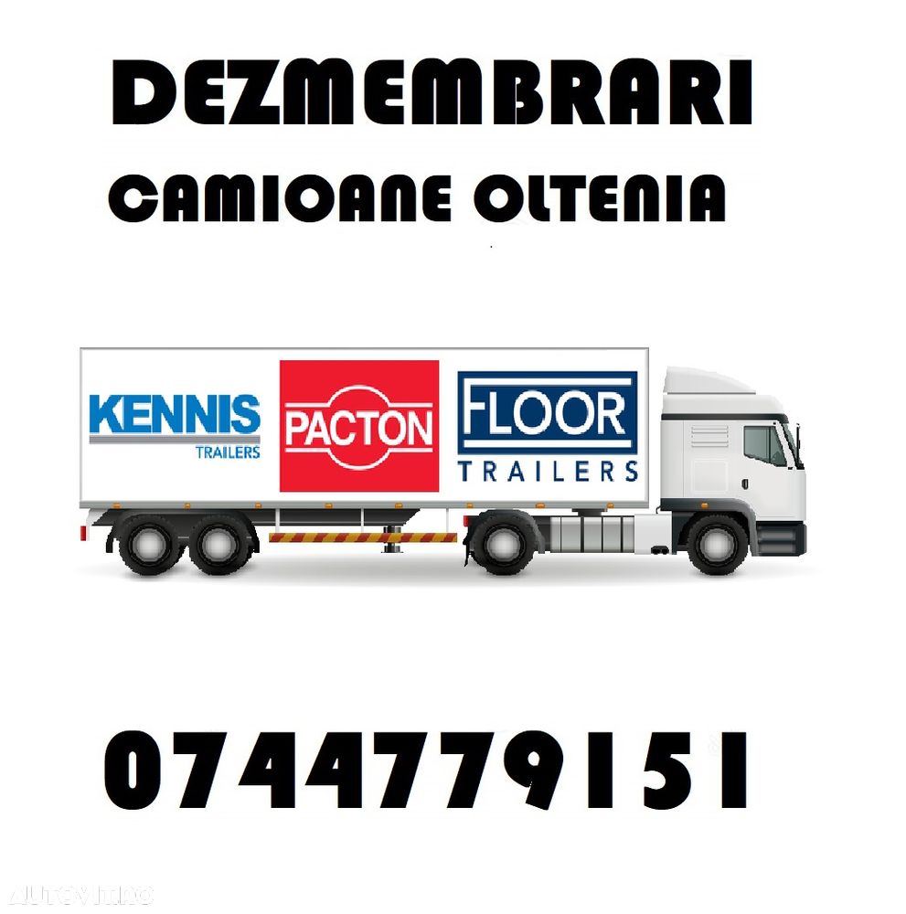 Piese Dezmembrari Semiremorca PACTON / KENNIS / FLOOR : axe , etrieri , butuci , supape , arcuri , structuri , cilindrii - 1