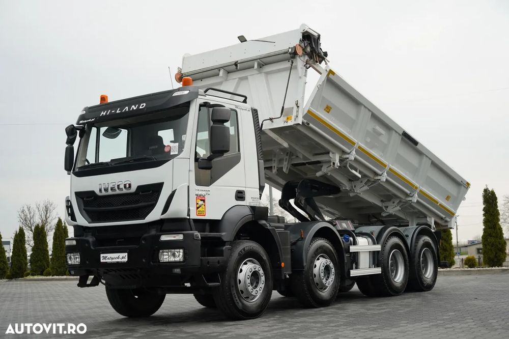 Iveco TRAKKER / 8x4 / BASCULATOR / HIDRODOXY SIDE / BORDMATIC / EURO 6 / MEILLER KIPPER - 2