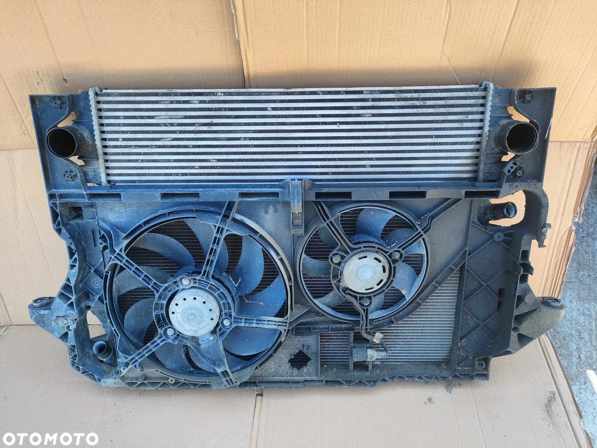 Renault MASTER II LIFT 2003- Opel MOVANO Chłodnica Komplet pas Chłodnic wody intercooler wentylator - 6