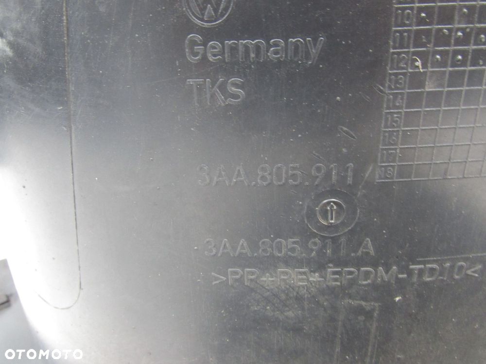 VW PASSAT B7 10-15 NADKOLA OSLONA PRZOD LEWY 3AA805911 - 8