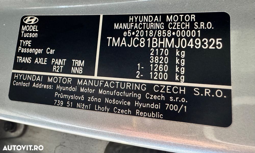 Hyundai Tucson M-Hybrid 1.6 l 180 CP 4WD 7DCT Style - 25