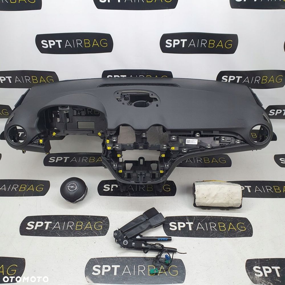 OPEL ADAM DESKA ROZDZIELCZA KONSOLA KOKPIT PULPIT PODUSZKI AIRBAG AIR BAG NAPINACZE KIT SET - 1