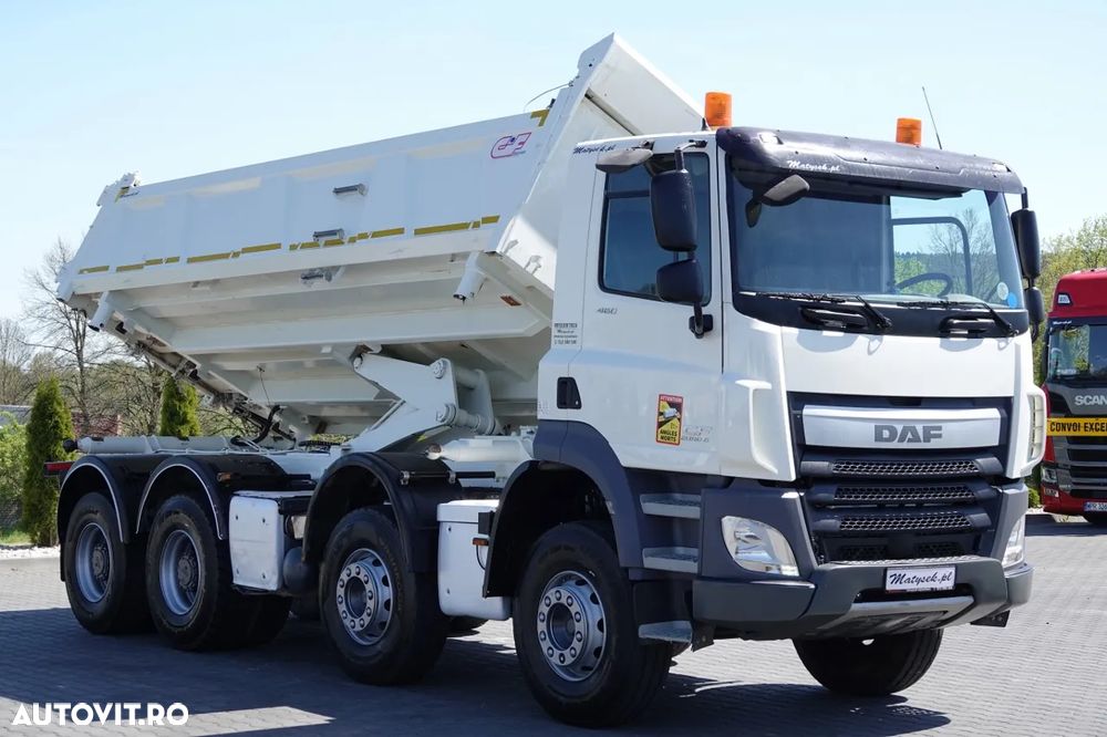 DAF CF 460 / 8x4 / BASCULATOR / HYDROBRADNA / BORDMATIC / IMPORTAT - 8