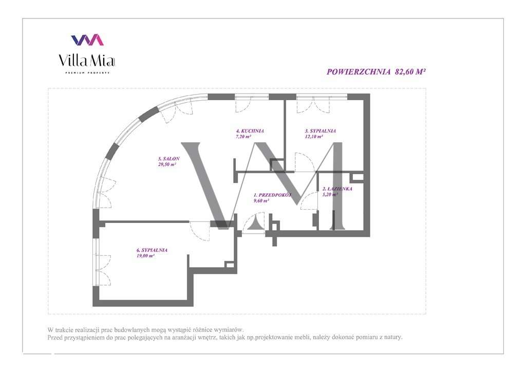 3-pok. apartament 80m2 – ul. Dynasy, Powiśle