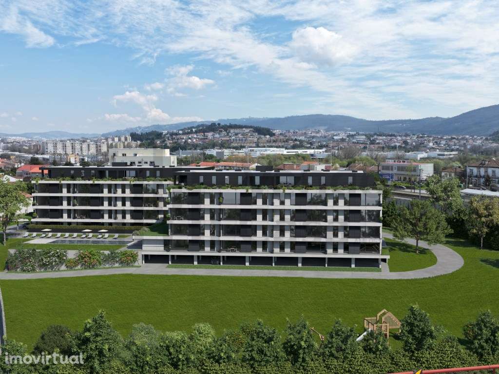 Vende-se T1 Com Varandas- Braga - Condomínio - Grande imagem: 5/33