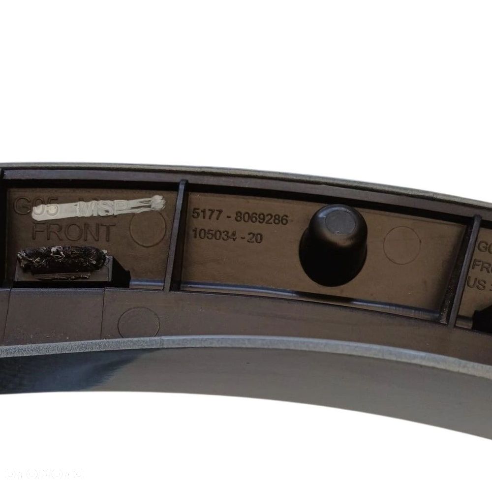 LISTWA NADKOLA SIERP PRZÓD PRAWA BMW X5 G05 C4P Brooklyn Grau Metallic 8069286 - 5