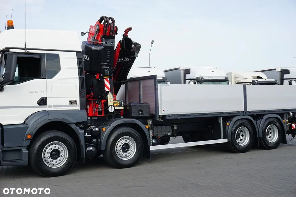 MAN TGS / 35.470 / E 6 / SKRZYNIOWY + HDS / FASSI F 545 / ŁAD. 13 105 KG / PILOT - 25
