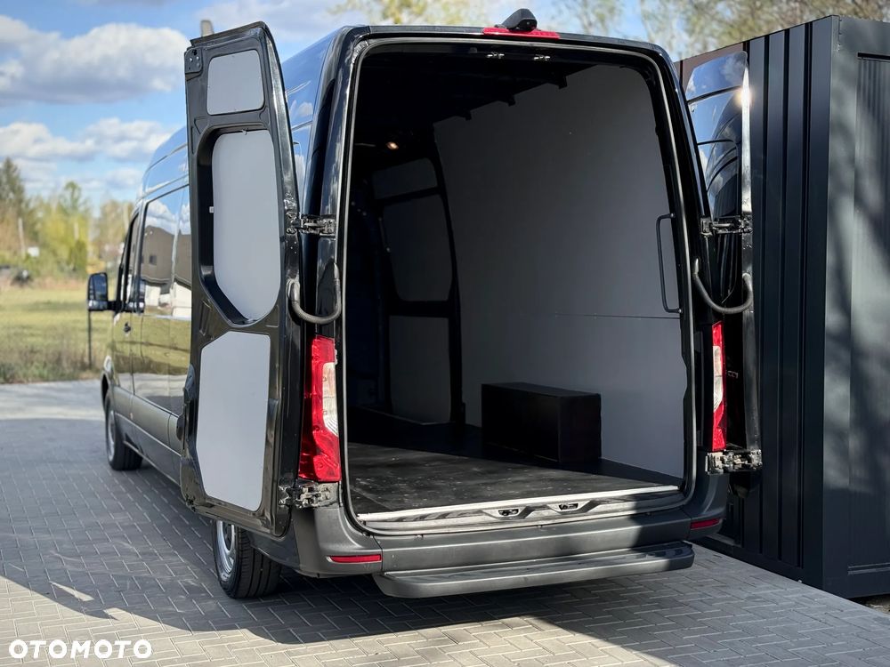 Mercedes-Benz Sprinter 314 CDI / Maxi L3 H2 / 2020 Rok Produkcji /  Automat 7G Tronic / 2.143cm3 OM651 / Czarny / Zarejestrowany w PL - 8