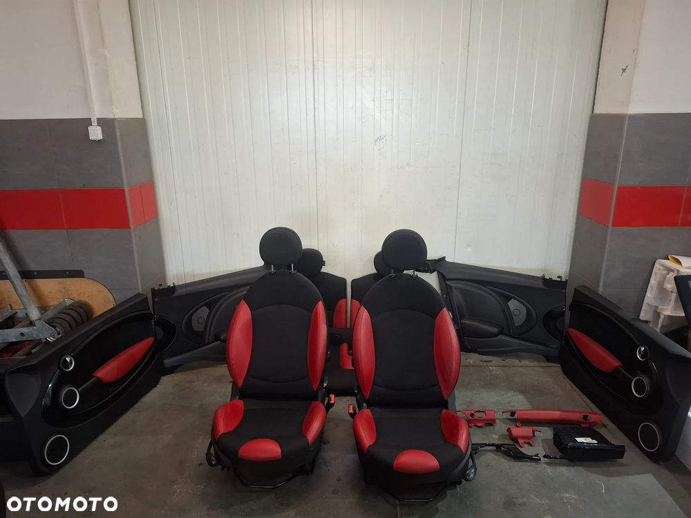 Fotele przód grzane tył boczki komplet Mini Cooper R56 2012 rok - 1