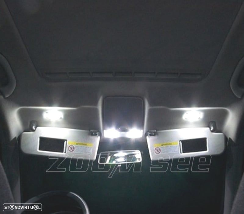 KIT COMPLETO 11 LAMPADAS LED INTERIOR PARA VOLKSWAGEN VW GOLF CABRIO CABRIOLET MK6 12-16 - 6