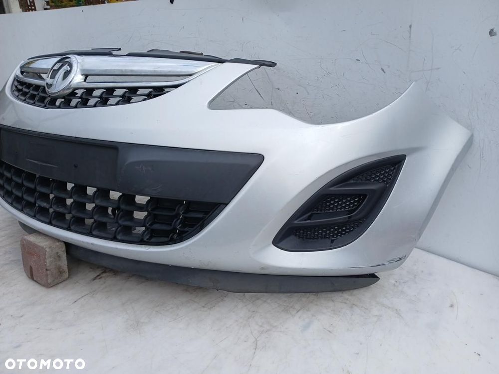 ZDERZAK PRZÓD PRZEDNI OPEL CORSA D LIFT 11-14r. SREBRNY - 2