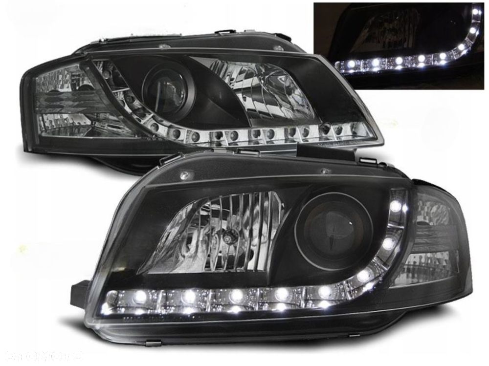 NOWE Lampy Reflektory Do AUDI A3 8P Od 2003 Do 2008 Roku + ŻARÓWKI LED - 5