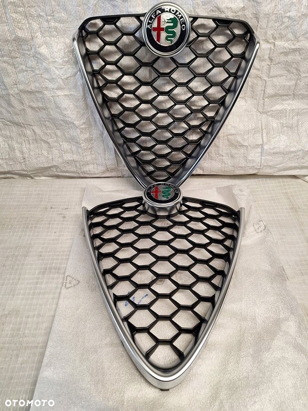atrapa grill alfa romeo giulia veloce chrom satyna orginal nowy