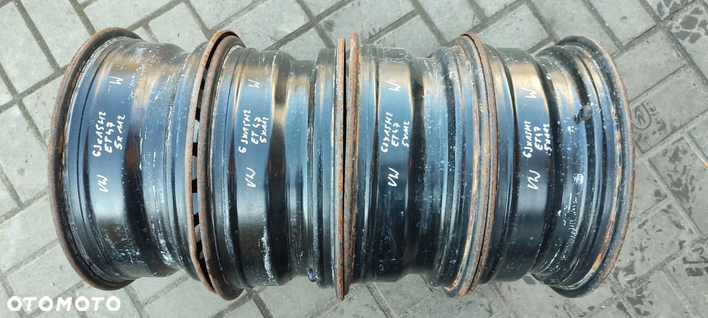 FELGI STALOWE 5x112 6Jx 15 CALI ET47 VW GOLF VI TOURAN CADDY AUDI A38P SKODA OCTAVIA  SEAT ALTEA TOLEDO LEON II KOMPLET 4 SZTUKI - 11