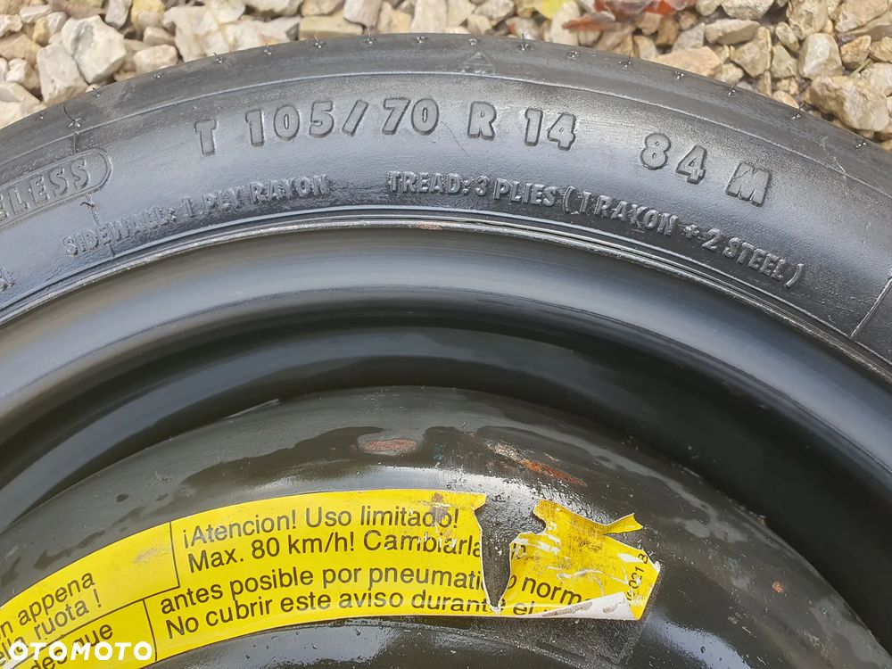 DOJAZDÓWKA 4x100 3,5Jx14 105/70R14 VW AUDI SKODA SEAT 357601025D POSIADAM 3 SZT - 2