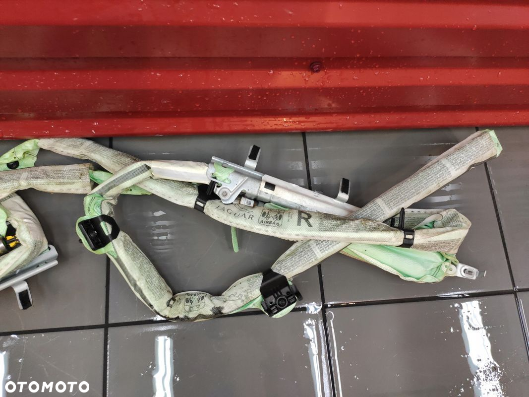 JAGUAR XF X250 KURTYNA LEWA PRAWA POWIETRZNA AIRBAG SPRAWNA ORYG - 2