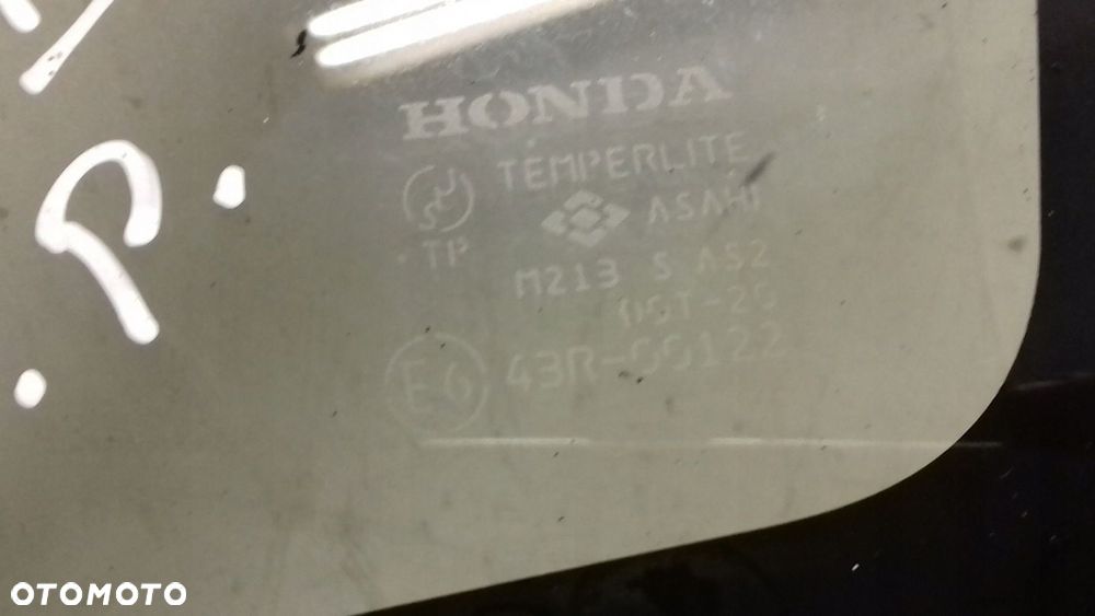 SZYBA BOCZNA KAROSERYJNA TRÓJKĄT LEWY PRZÓD PRZEDNIA HONDA JAZZ II 02-08 - 3