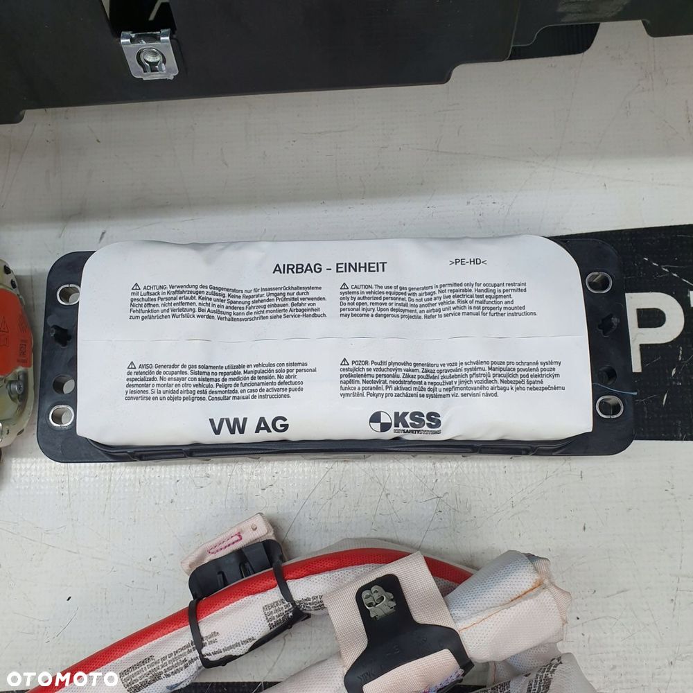AUDI A6 C8 4K1 DESKA ROZDZIELCZA KONSOLA KOKPIT PULPIT PODUSZKI AIRBAG AIR BAG PASY KURTYNY KIT SET - 6