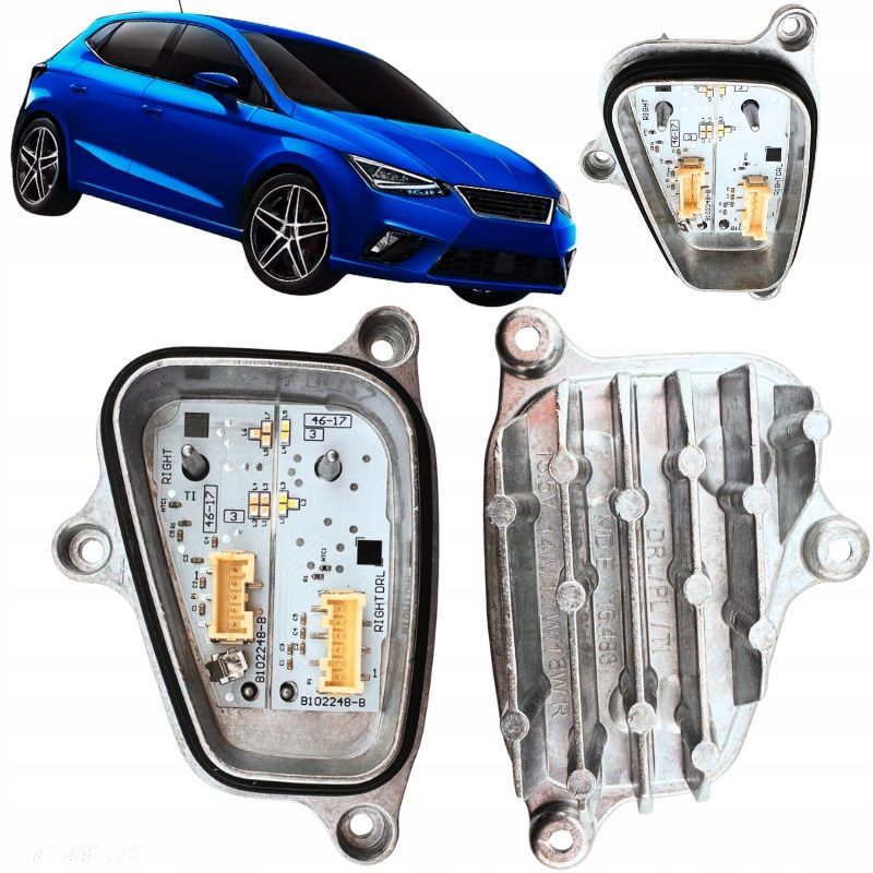 Moduł JEŻ do prawej lampy FULL LED DRL i kierunkowskazu SEAT IBIZA ARONA - 1