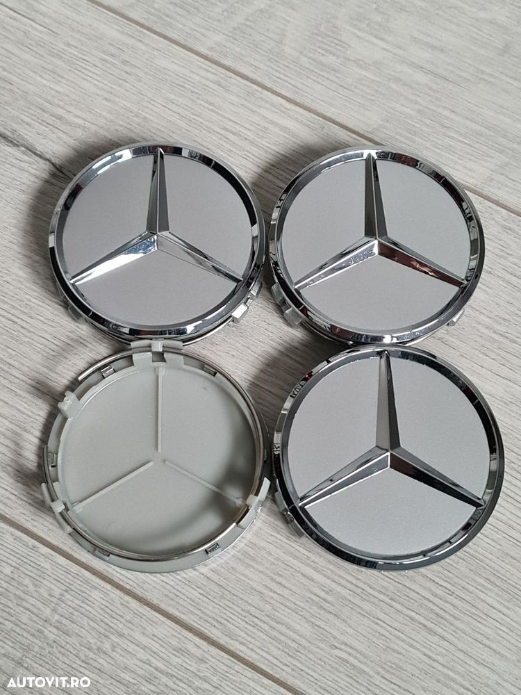 Set-4-Capace-Jante-75mm-Mercedes-A-E-S-Class-CLS-GLE-ML-AMG-350-4Matic - 2