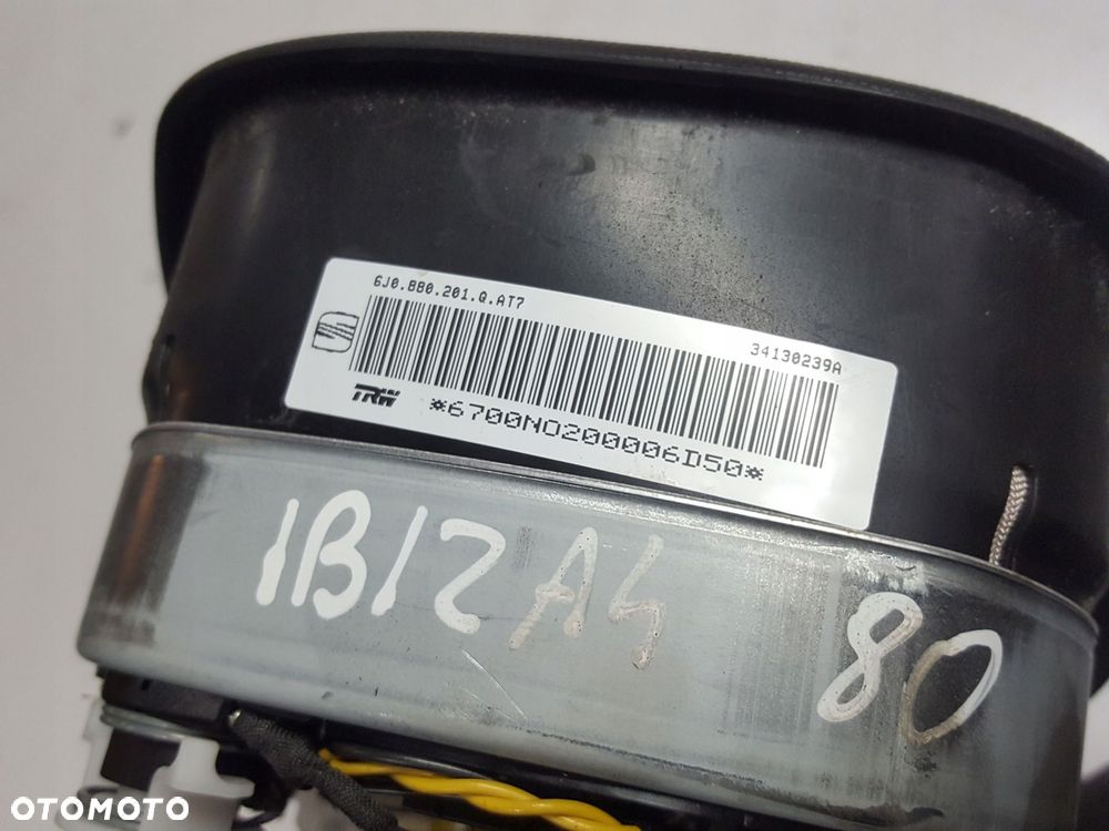 SEAT IBIZA 4 IV 08-12r PODUSZKA AIRBAG KIEROWCY 6J0880201Q - 5
