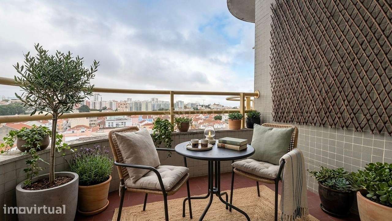 Apartamento T3 com Varandas e Vista Panorâmica no Bonfim, em Setúbal - Grande imagem: 3/36