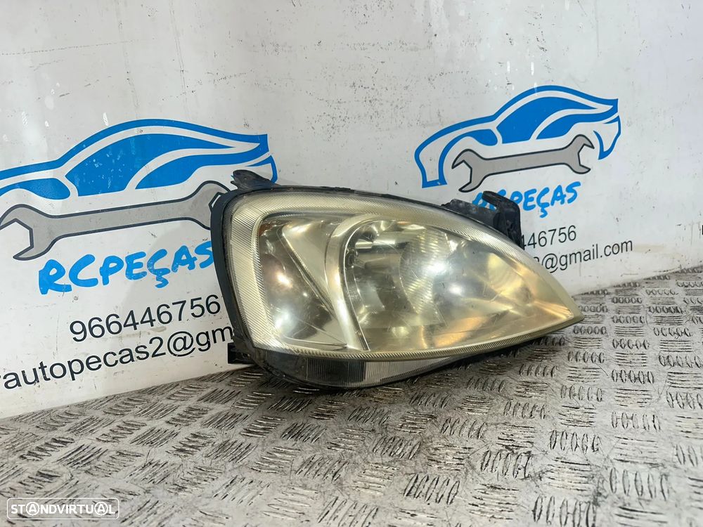 .Conjunto Oticas Farois Frente Frontal Esquerdo Direito Origina GM Opel Corsa Combo 13195926 13195925 2000 - 2011 - 6