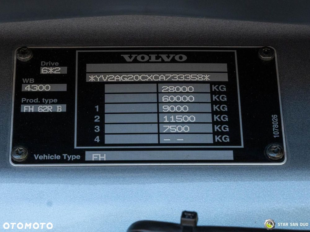 Volvo FH460 6x2 PALFINGER PK 33002 EH HDS Żuraw Ciągnik Naczepa - 23
