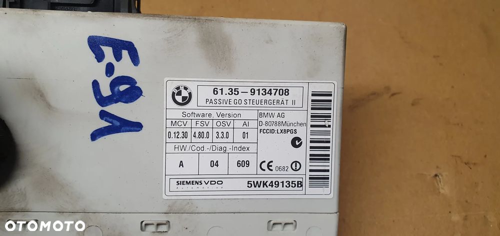 Moduł sterownik Passive GO BMW E91 9134708 - 4