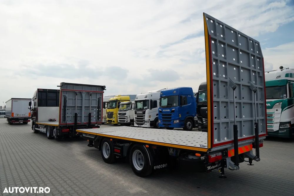 DAF XF 480 / TANDEM CARRIER KIT / 15,6 M / SSC / TRAVERSE / HYDRAULIC RANGE / RADIO CONTROL / WINCH / LIFTING AXLE / PARKING AIR CONDITIONING / WECON - 5