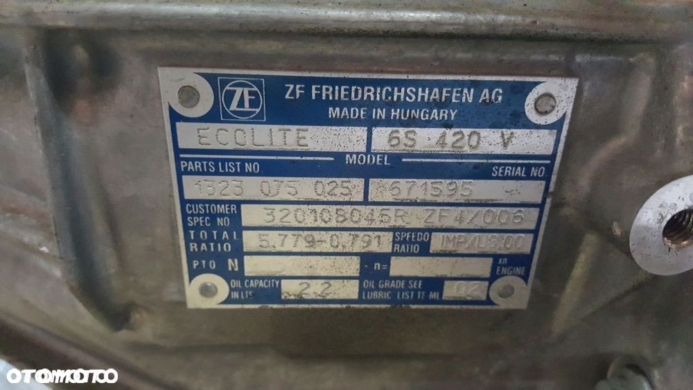 Skrzynia Master 2,3 DCi nr ZF4006 lub 6S420V JAK NOWA - 2