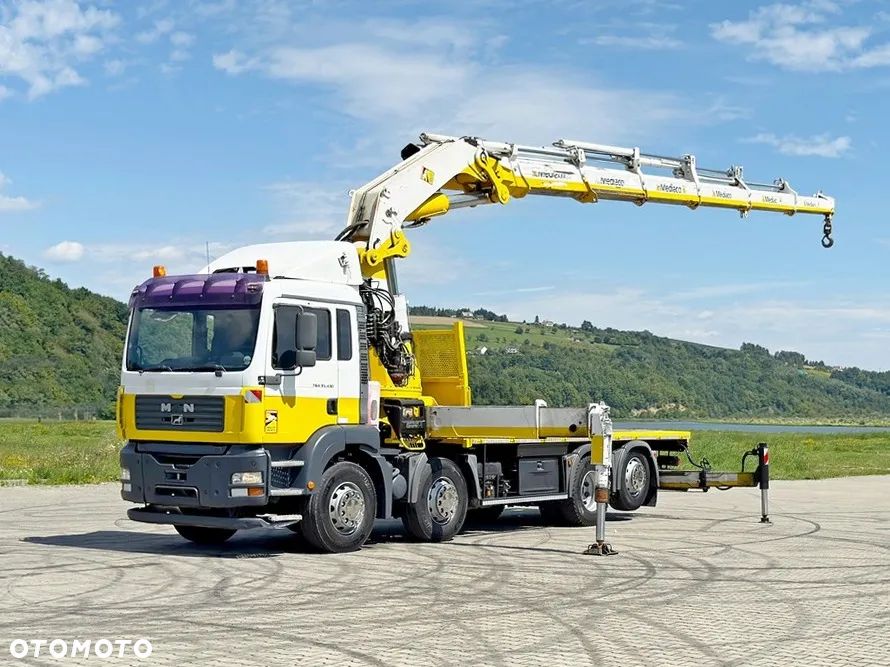 MAN TGA 35.430 * PLATFORMA 6,10 m * HIAB 700 E - 6 + PILOT / STAN BDB - 2